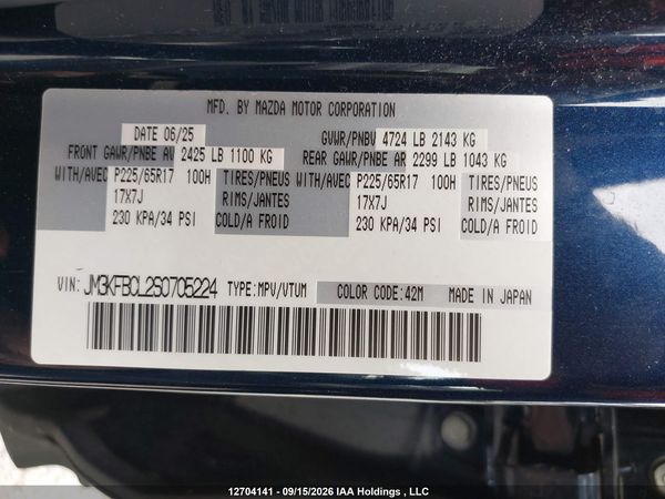 2025 MAZDA CX-5 PREFERRED — I9