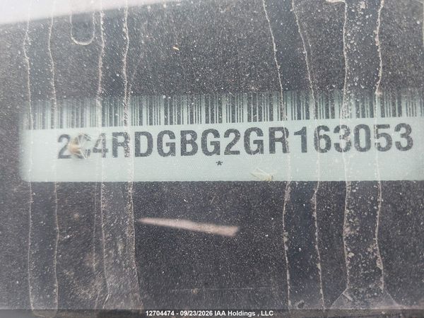 2016 DODGE GRAND CARAVAN SE — I19