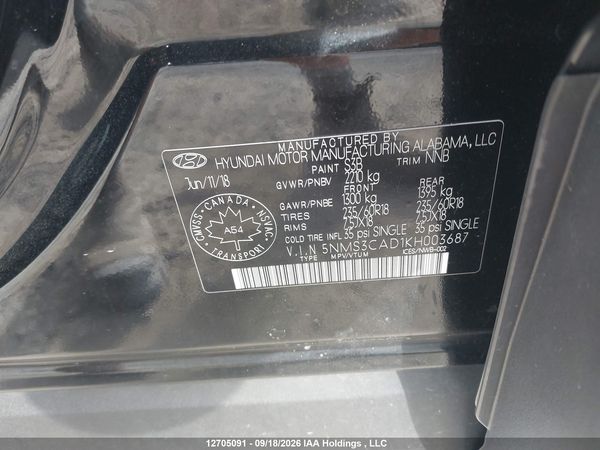 2019 HYUNDAI SANTA FE PREFERRED 2.4 — I9