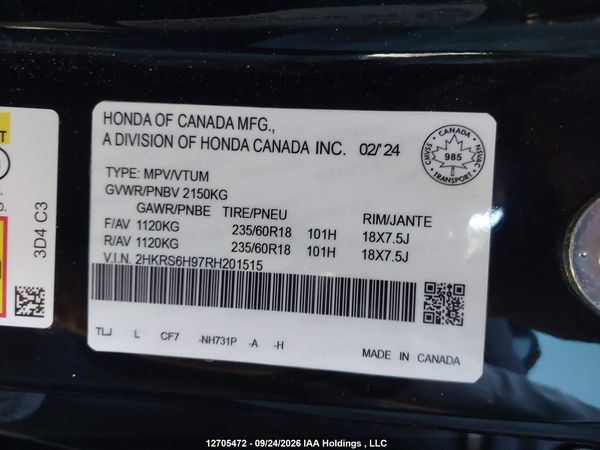 2024 HONDA CR-V Sport Touring — I9