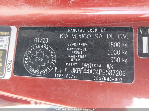 2023 KIA FORTE GT LIMITED — I9