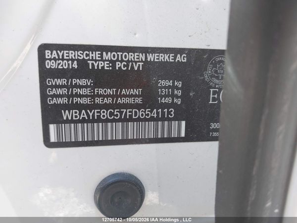 2015 BMW 7 SERIES 7 Series 750Li xDrive — I9