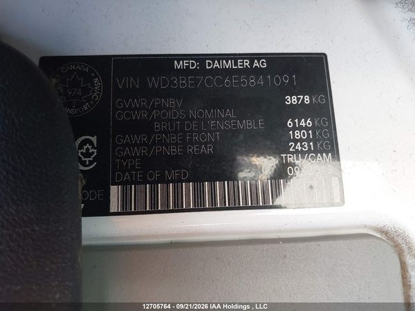 2014 MERCEDES-BENZ SPRINTER 2500 STANDARD ROOF V6 — I9