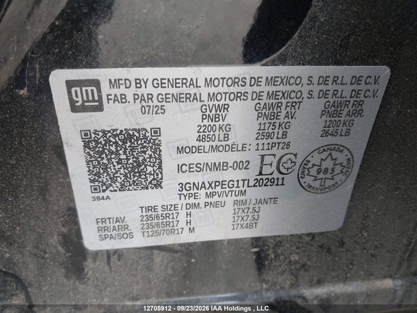 2026 CHEVROLET EQUINOX LT AWD — I9