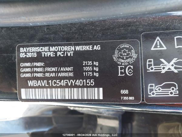 2015 BMW X1 XDRIVE28I — I9