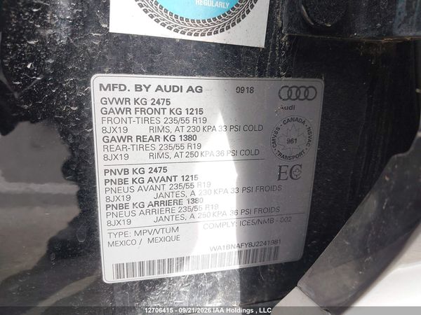 2018 AUDI Q5 PREMIUM PLUS — I9