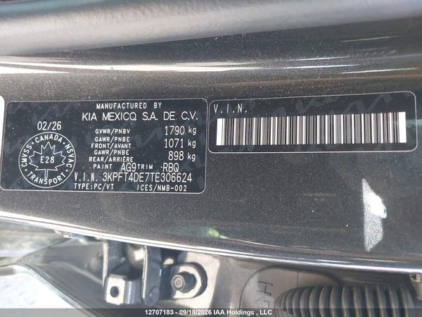 2026 KIA K4 LX/LXS — I9