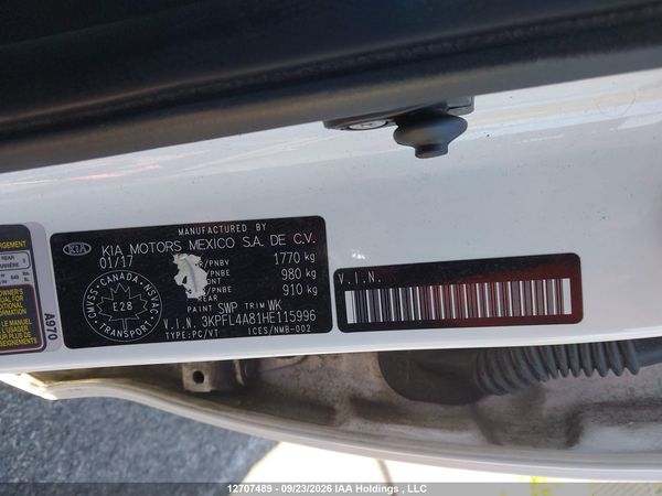 2017 KIA FORTE EX/EX LUXURY/EX+ — I18