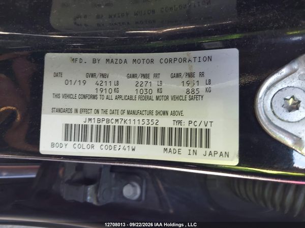2019 MAZDA MAZDA3 GS — I9