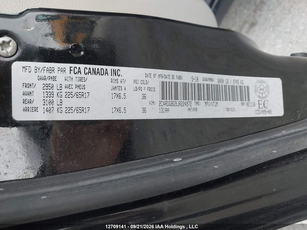 2018 DODGE GRAND CARAVAN SE — I20
