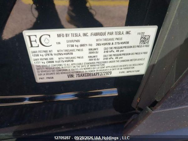 2023 TESLA MODEL X — I10