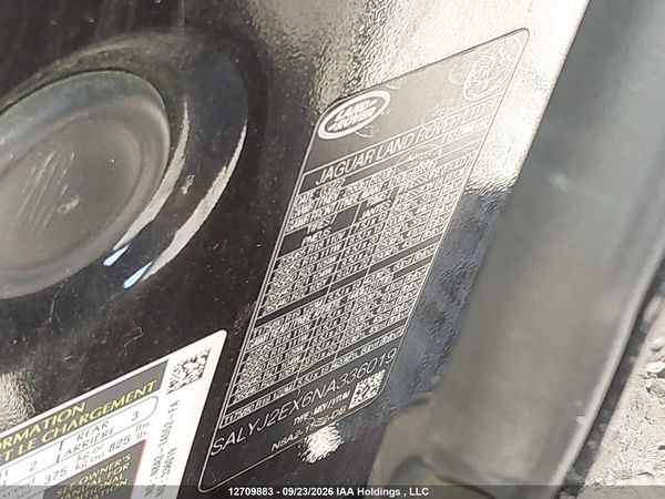 2022 LAND ROVER RANGE ROVER VELAR P250 S — I19