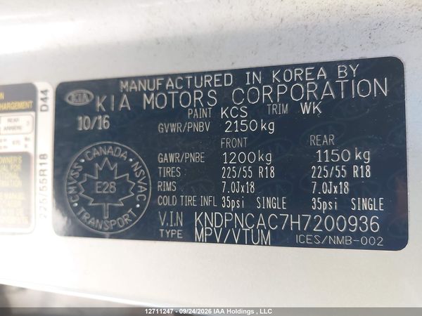 2017 KIA SPORTAGE EX — I18