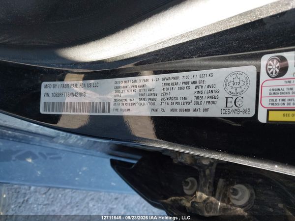 2022 RAM 1500 SPORT — I19
