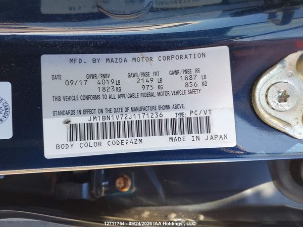 2018 MAZDA MAZDA3 Touring — I19