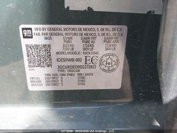 2025 CHEVROLET SILVERADO K1500 LT — I18