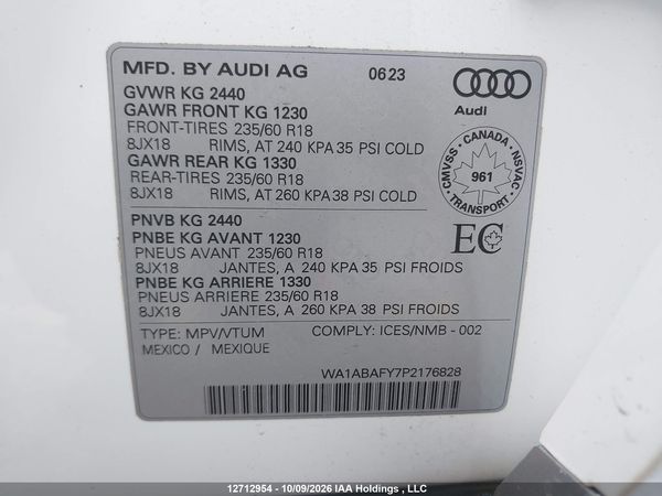 2023 AUDI Q5 quattro Premium — I9