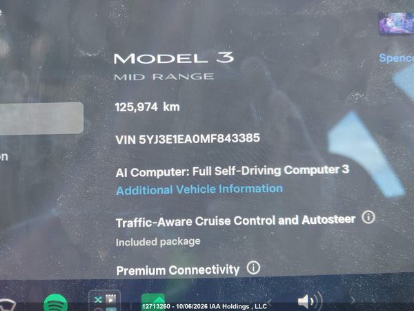 2021 TESLA MODEL 3 — I16