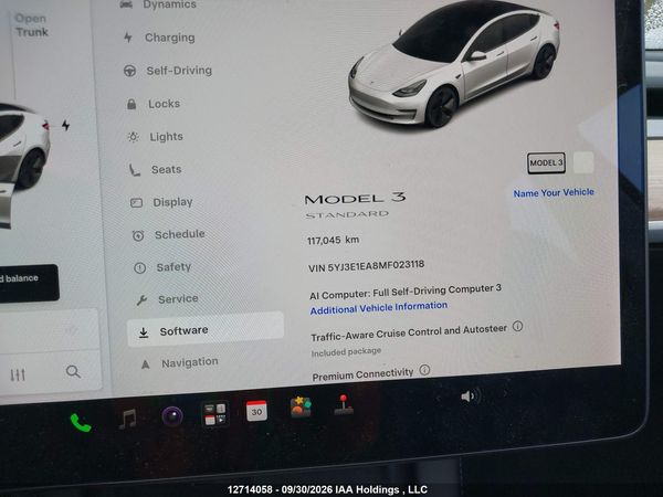 2021 TESLA MODEL 3 — I15