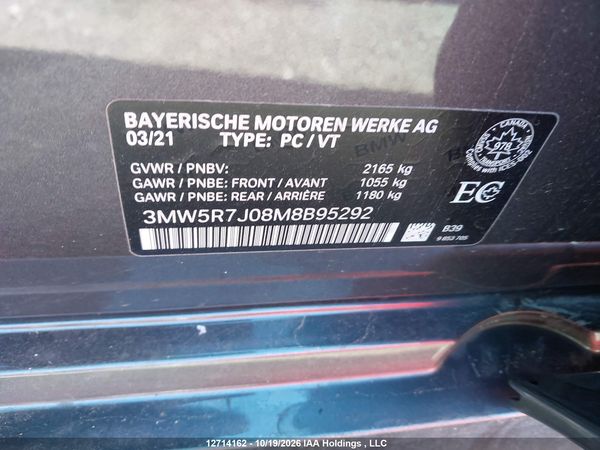 2021 BMW 330I XDRIVE — I9