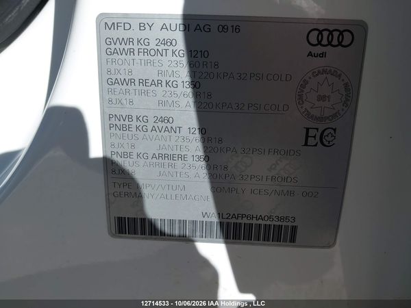 2017 AUDI Q5 quattro Premium Plus — I18