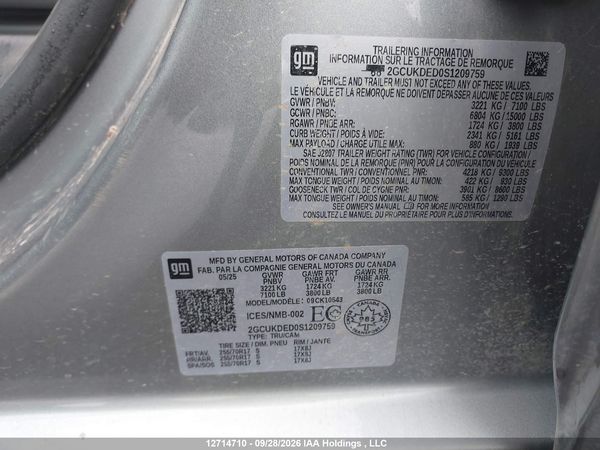 2025 CHEVROLET SILVERADO K1500 LT — I18