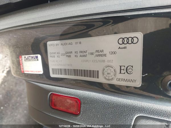 2018 AUDI S5 3.0T TECHNIK — I9