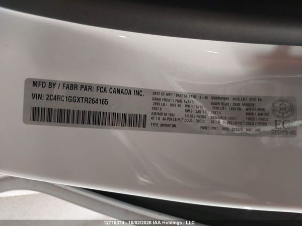 2026 CHRYSLER PACIFICA LIMITED — I18