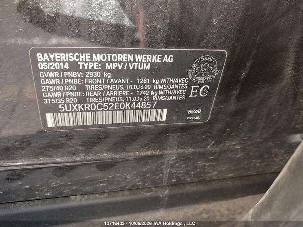 2014 BMW X5 35I — I19