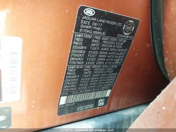 2017 LAND ROVER DISCOVERY HSE LUXURY — I18