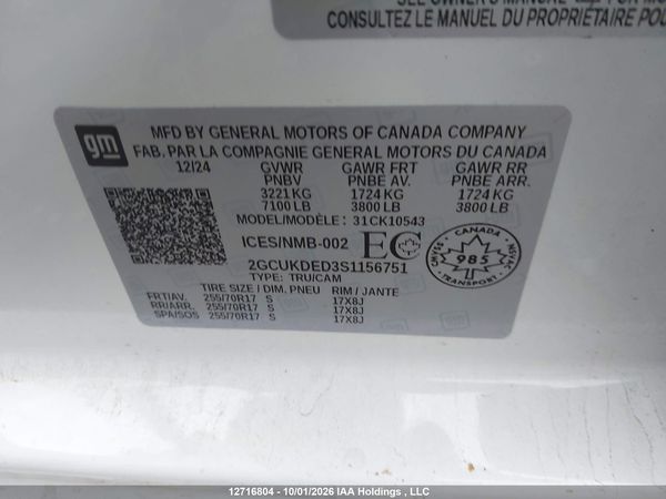 2025 CHEVROLET SILVERADO K1500 LT — I9