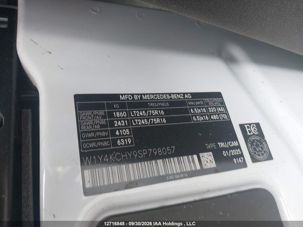 2025 MERCEDES-BENZ SPRINTER 2500 907 (VS30) — I9