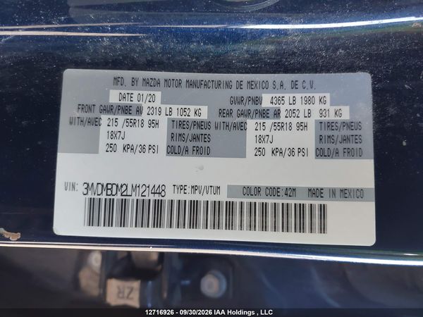 2020 MAZDA CX-30 GT — I9
