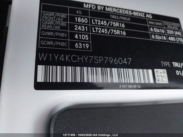 2025 MERCEDES-BENZ SPRINTER 2500 907 (VS30) — I19