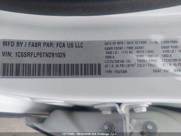 2026 RAM 1500 REBEL — I9