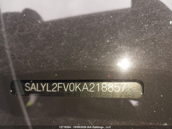 2019 LAND ROVER RANGE ROVER VELAR — I19