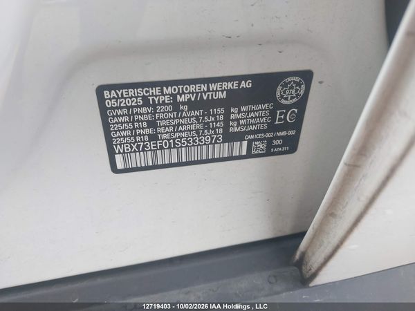 2025 BMW X1 XDRIVE28I — I9