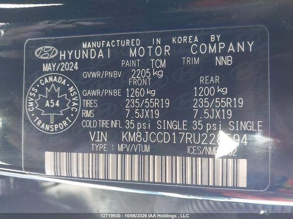 2024 HYUNDAI TUCSON SEL CONVENIENCE — I19