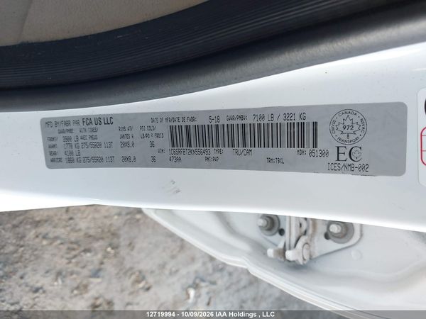 2019 RAM 1500 BIG HORN — I9
