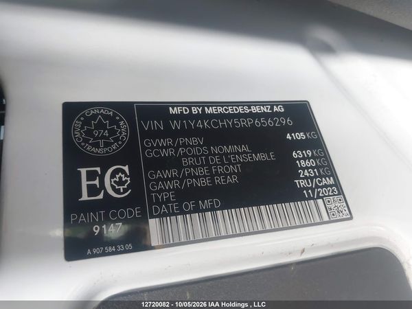 2024 MERCEDES-BENZ SPRINTER 2500 907 (VS30) — I9