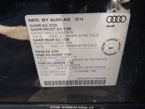 2015 AUDI Q3 PRESTIGE — I9