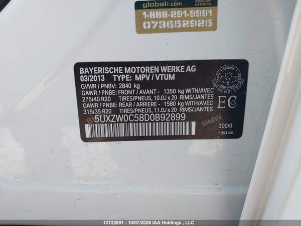 2013 BMW X5 XDRIVE35D — I9