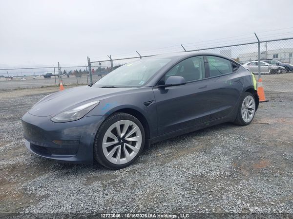2022 TESLA MODEL 3 RWD/STANDARD RANGE — I2
