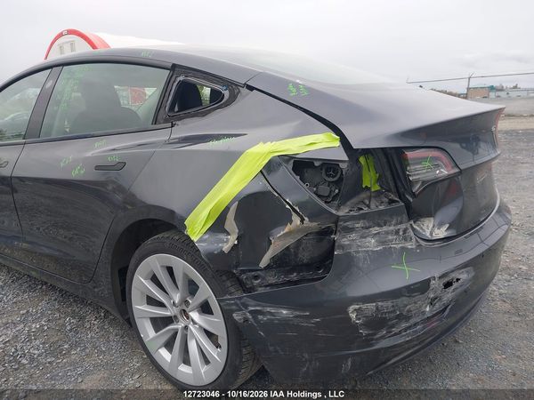 2022 TESLA MODEL 3 RWD/STANDARD RANGE — I6