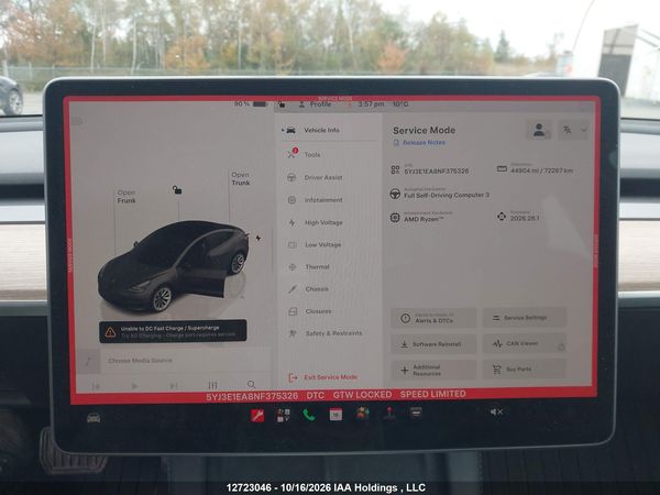 2022 TESLA MODEL 3 RWD/STANDARD RANGE — I7