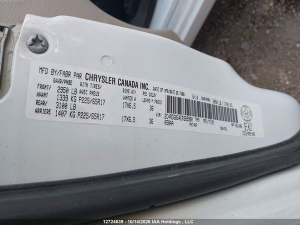 2014 DODGE GRAND CARAVAN SE/SXT — I9