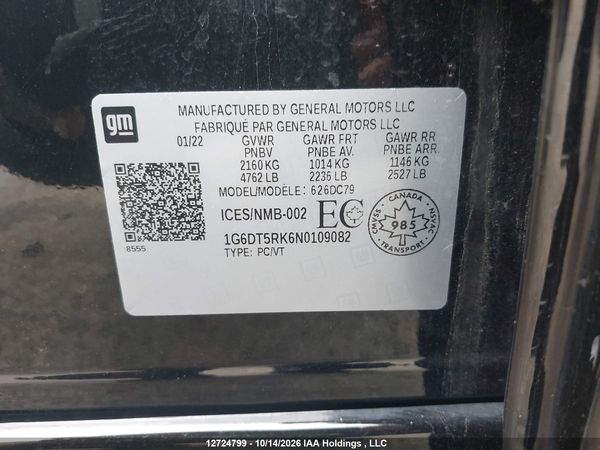 2022 CADILLAC CT5 Premium Luxury — I18