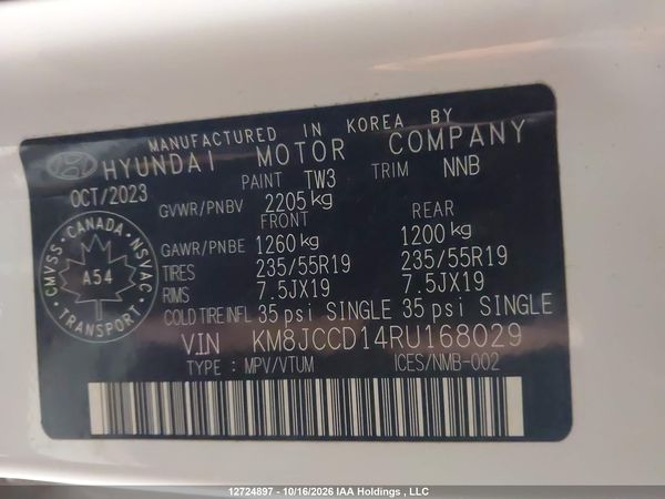 2024 HYUNDAI TUCSON SEL Convenience — I9