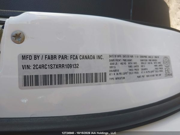 2024 CHRYSLER PACIFICA HYBRID SELECT — I9