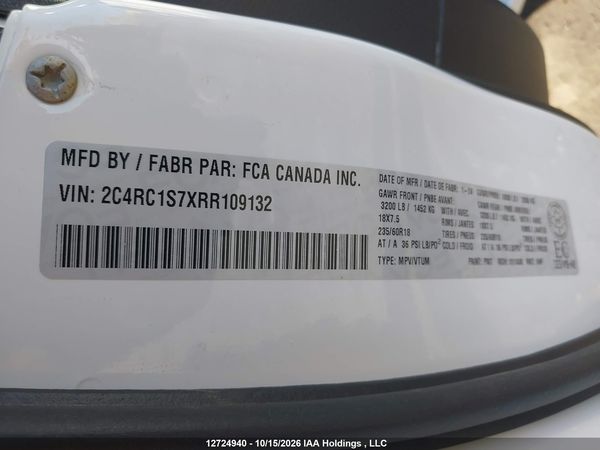 2024 CHRYSLER PACIFICA HYBRID SELECT — I19